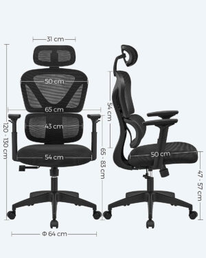 datorkrēsls songmics obn063b01