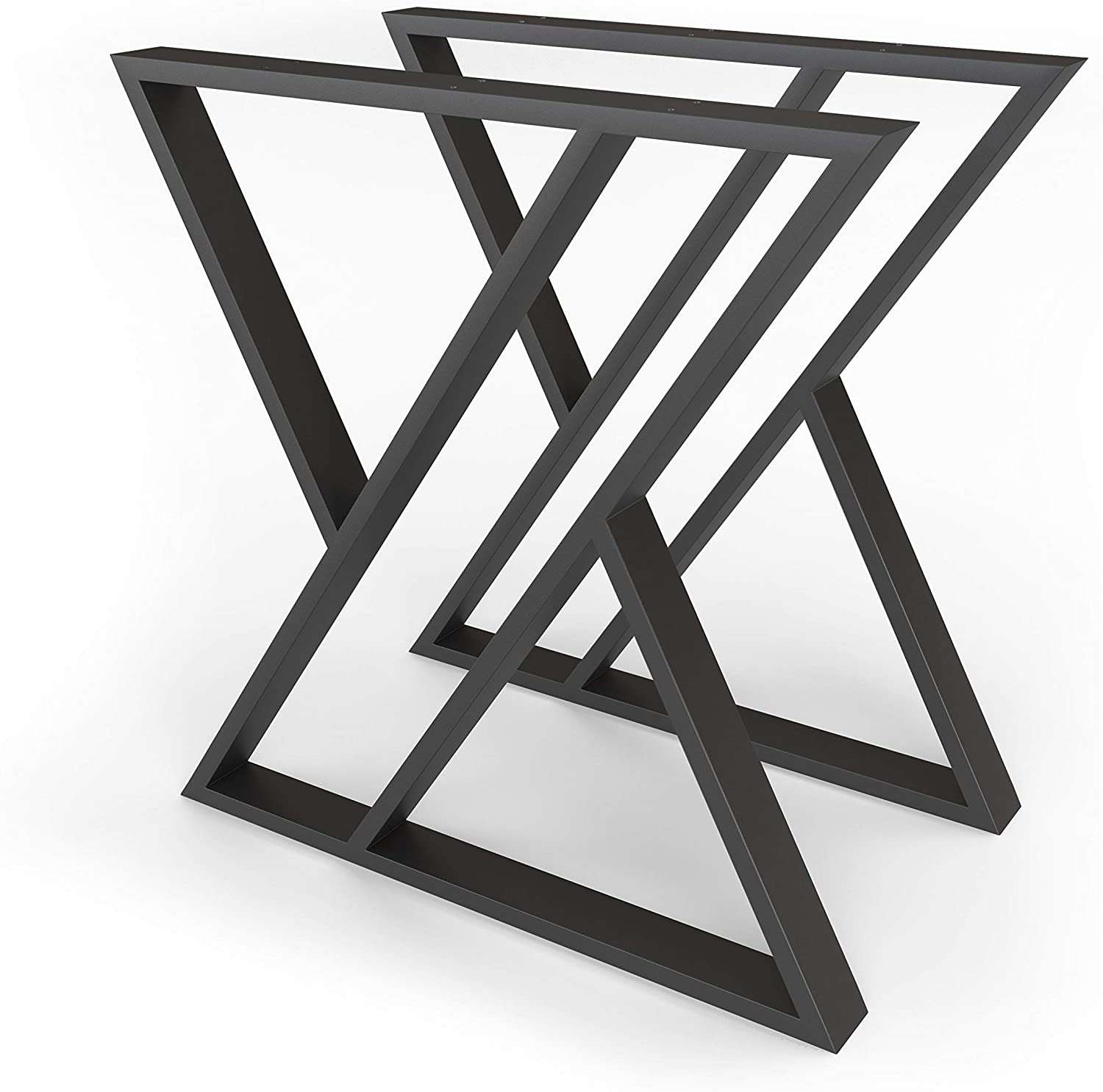 Dizaina metāla galda kājas, 2 gab., 700mm x 720mm, Melnas