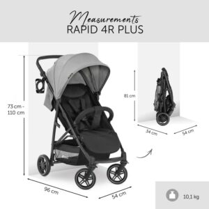 rati Hauck Rapid 4R Plus Buggy Pelēki