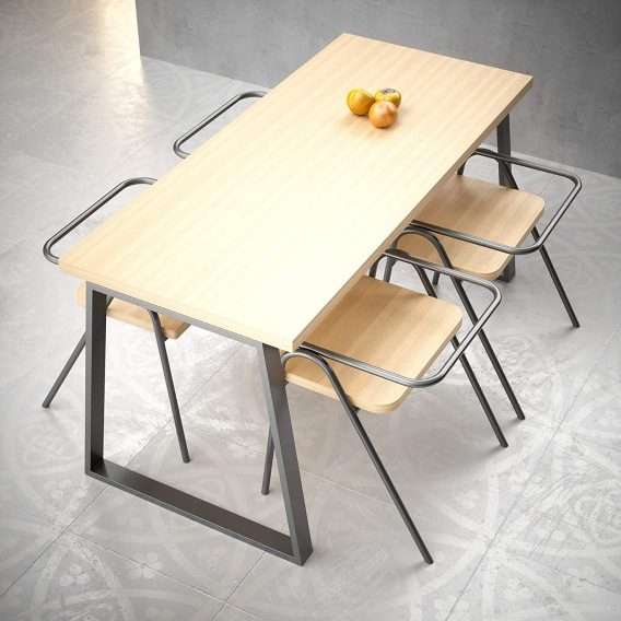 Metāla galda kājas, 2 gab., 500mm x 700mm, Antracīts