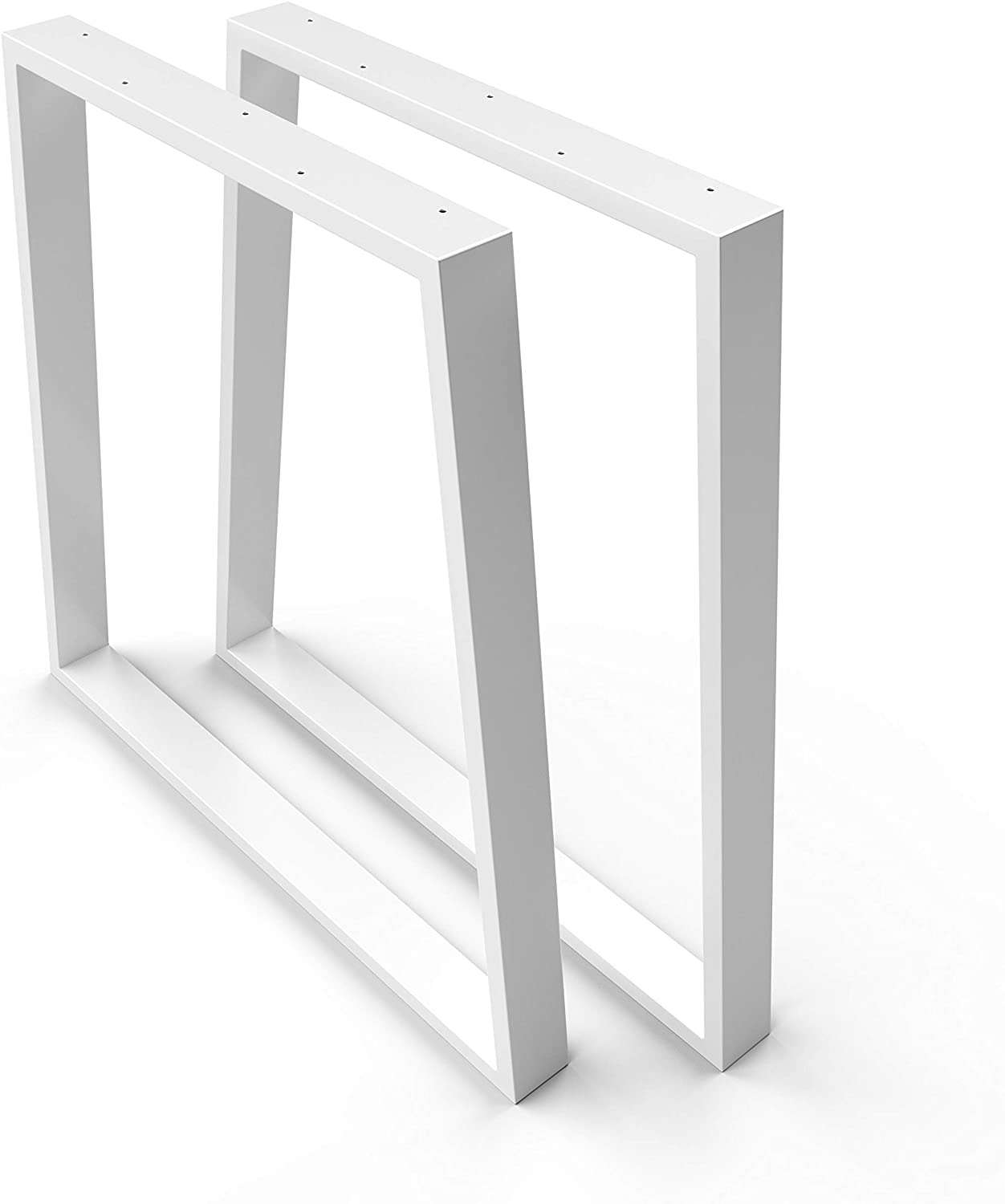 Metāla galda kājas, 2 gab., 500mm x 700mm, Baltas