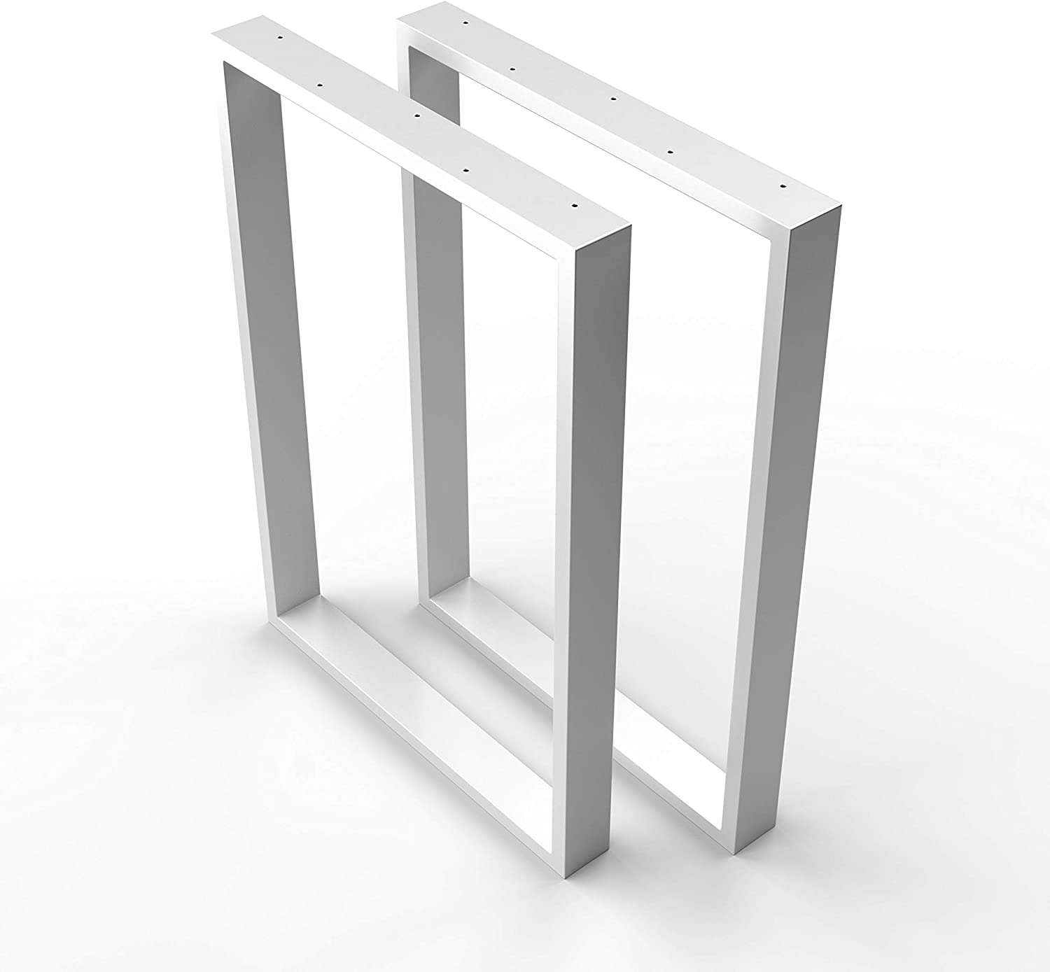 Metāla galda kājas, 2 gab., 600mm x 720mm, Baltas