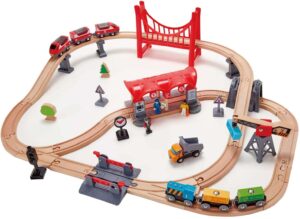 dzelzceļš Hape Traffic City Railway Set