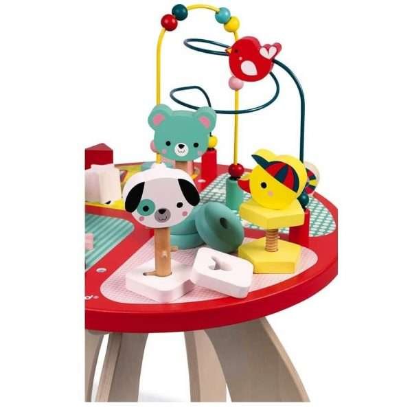 attīstošā rotaļlieta janod j08018 baby forest aktivitāšu galds6