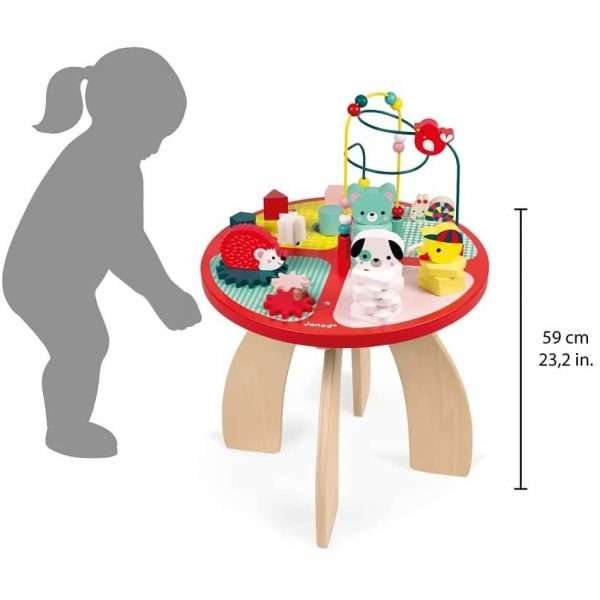 attīstošā rotaļlieta janod j08018 baby forest aktivitāšu galds7
