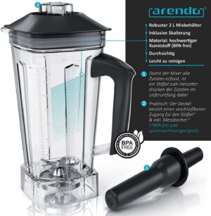 Blenderis Arendo 304940, 2000W