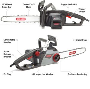 elektriskais ķēdes motorzāģis oregon cs1400 2400w, 40 cm2