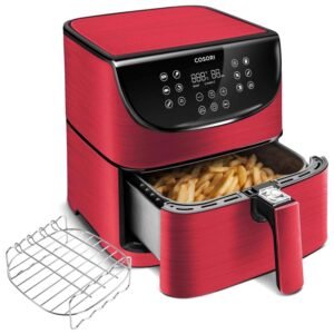 Karstā gaisa friteris Cosori Air Fryer 5.5L XXL Sarkans