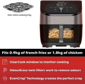 karstā gaisa friteris instant pot 6qt vortex plus clearcook 5.7l nerūsējoša tērauda2