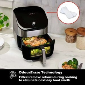 karstā gaisa friteris instant pot 6qt vortex plus clearcook 5.7l nerūsējoša tērauda4