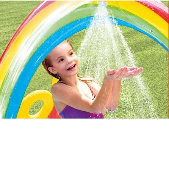 piepūšamais bērnu baseins intex varavīksne 297x193x135 cm4