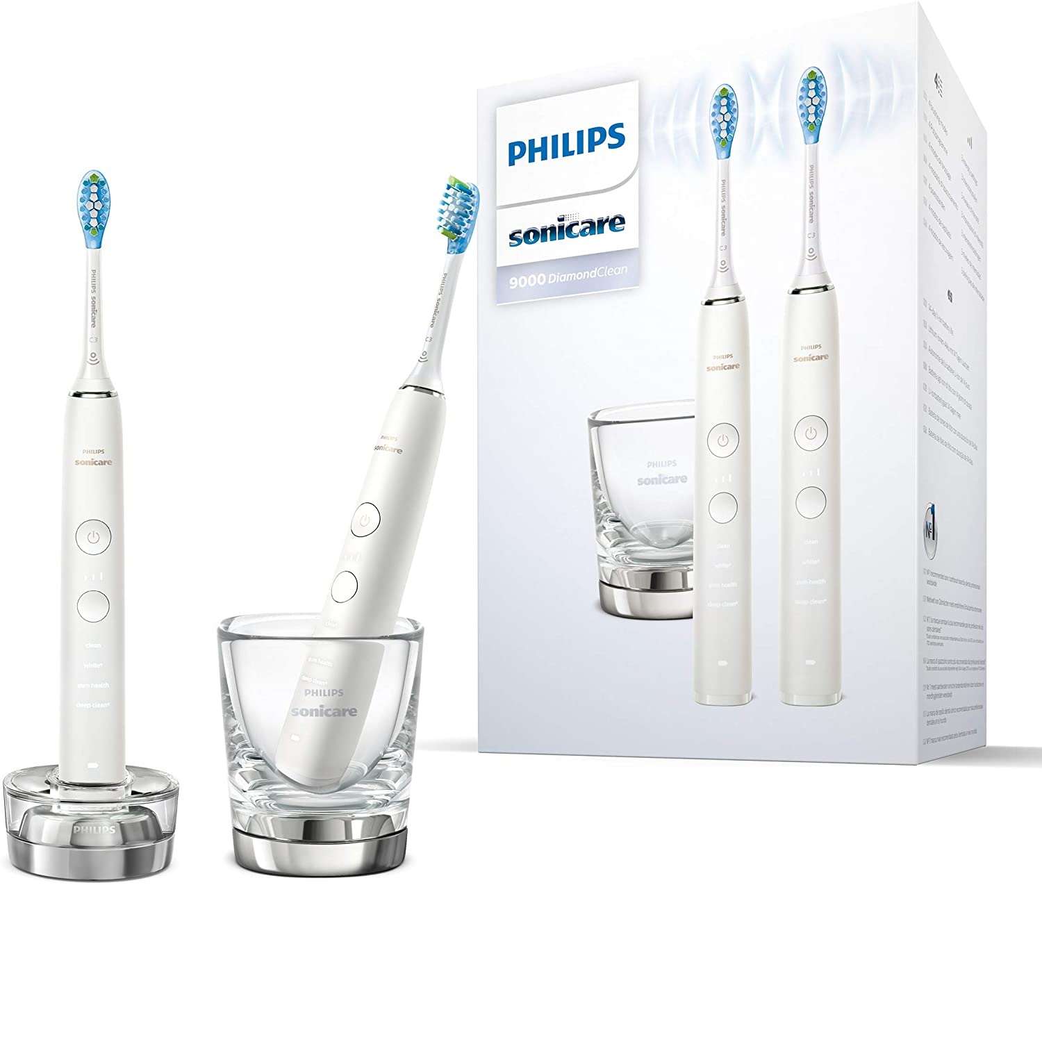 electric toothbrush philips sonicare diamondclean 9000 hx9914 55 white