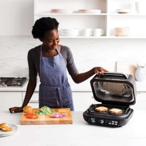 karstā gaisa friteris, grils ninja foodi max pro grill & hot air fryer ag651eu2