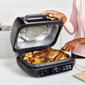 karstā gaisa friteris, grils ninja foodi max pro grill & hot air fryer ag651eu5