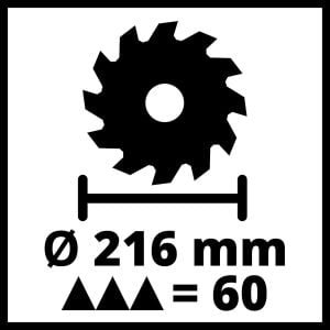 leņķzāģis einhell te sm 216 1800 w zāģā asmens diametrs 216mm 4300865 8