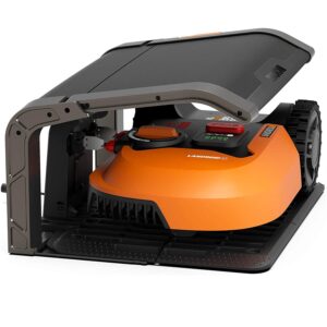 robota zāles pļāvēja worx landriod wa0810 nojume garāža5