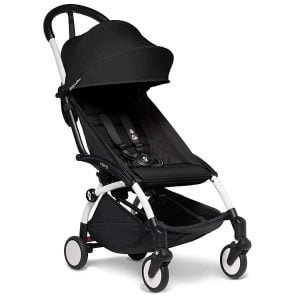 ceļojumu rati babyzen yoyo 2 melni balts rāmis1