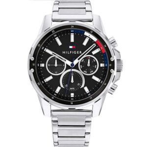pulkstenis tommy hilfiger mason 1791936, 45 mm, quarz sudraba