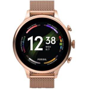 viedpulkstenis fossil 6th gen, 42mm, ftw6082 rozā zelta