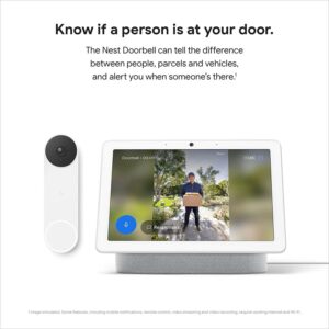 durvju zvans google nest doorbell ‎gwx3t ar novērošanas kameru
