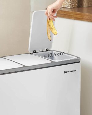 metāla atkritumu tvertne šķirošanai 3 in 1 45 l ltb54wt