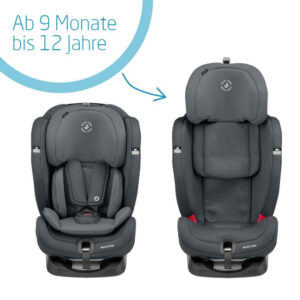 autokrēsliņš maxi cosi titan plus, isofix, 9 36 kg, authentic graphite