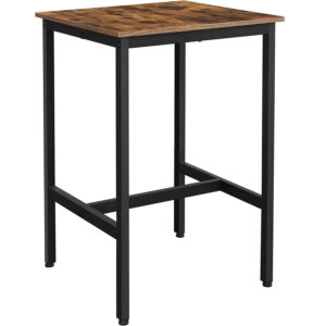bāra galds industrial lbt25x 60 x 60 x 92 cm brūns/melns