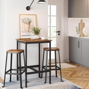 bāra galds industrial lbt25x 60 x 60 x 92 cm brūns/melns