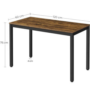 datorgalds / rakstāmgalds vasagle 120 x 60 x 75 cm (g x p x a)