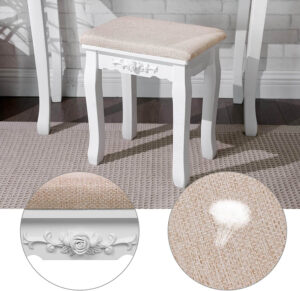 kosmētikas galds ar spoguli rdt25wt 80x40x137,5 cm (p x d x a)