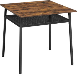 virtuves galds industrial kdt008b01 80 x 80 x 75 cm brūns, melns