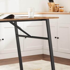 virtuves galds industrial kdt076b01 120 x 75 x 75 cm brūns, melns