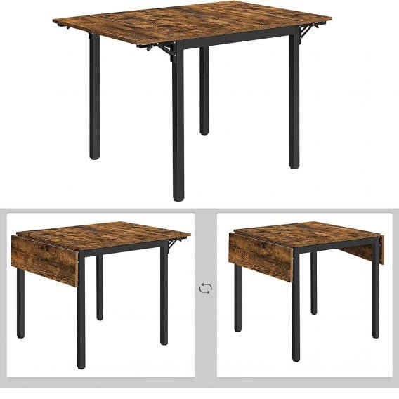 virtuves galds industrial kdt077b01 84.5(120) x 78 x 75 cm brūns/melns