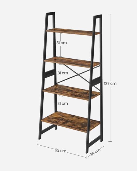 grāmatu plaukts bcb020b01v1 63 x 34 x 137 cm