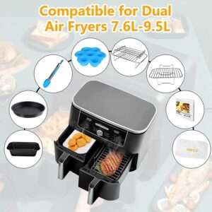 karstā gaisa fritera aksesuāri 7 gab. priekš ninja foodi af300eu, af400eu, instant vortex 7.6l 9.5l
