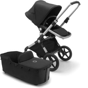 rati bugaboo lynx 2 in 1 rāmis alumīnija, audums melnā krāsā