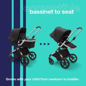 rati bugaboo lynx 2 in 1 rāmis alumīnija, audums melnā krāsā