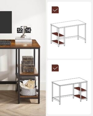datorgalds / rakstāmgalds lwd47x 120 x 60 x 75 cm (g x p x a) brūns