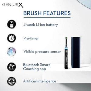 elektriskā zobu birste oral b genius x melna