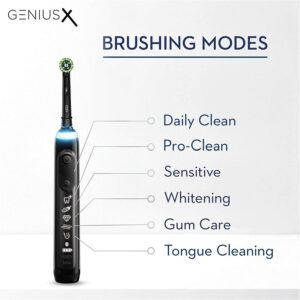 elektriskā zobu birste oral b genius x melna