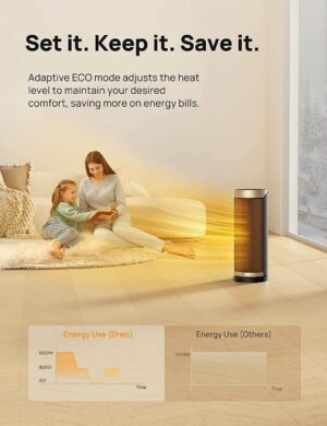 keramikas ventilatora sildītājs dreo solaris slim h3 dr hsh003