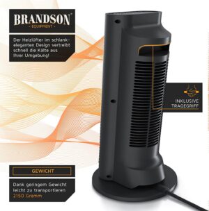 ventilatora sildītājs brandson ‎74542154 2000w melns