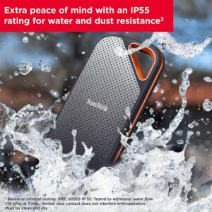 Ārējais cietais disks sandisk extreme pro 4 tb ssd 2000mb/s sdssde81 4t00 g25