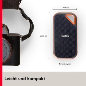 Ārējais cietais disks sandisk extreme pro 4 tb ssd 2000mb/s sdssde81 4t00 g25
