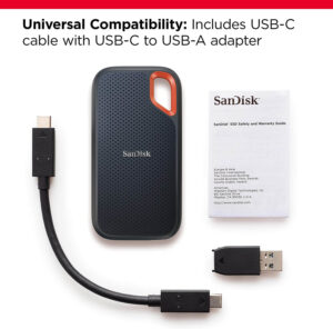 Ārējais cietais disks sandisk extreme ssd 1050mb/s sdssde61 4t00 g25