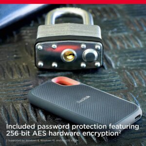 Ārējais cietais disks sandisk extreme ssd 1050mb/s sdssde61 4t00 g25