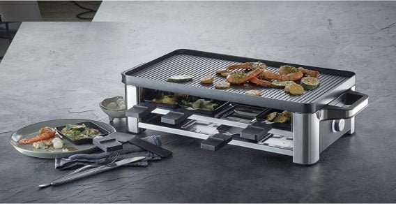 elektriskais galda grils wmf lono raclette ‎415040011, 1500 w, 8 personām