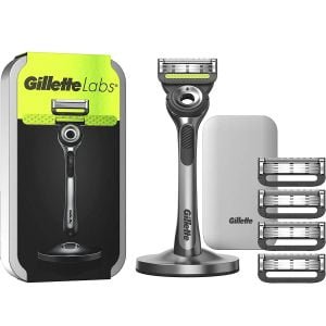 gillette labs skuveklis, ceļojumu maciņš, premium magnētiskais statīvs