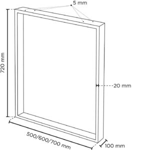 metāla kājas galdam tkk3 2 gab. 500mm x 720mm tonis zelta
