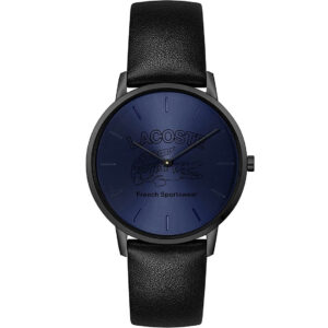 pulkstenis lacoste 2011213 unisex, 40 mm, quartz, tumši zils